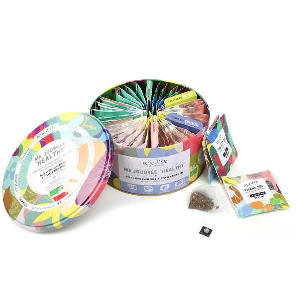 Geschenkset 42 (6x7) Beutel Healthy Day - Bio Kräutertees Geschenkset 42 (6x7) Beutel Healthy Day - Bio Kräutertees