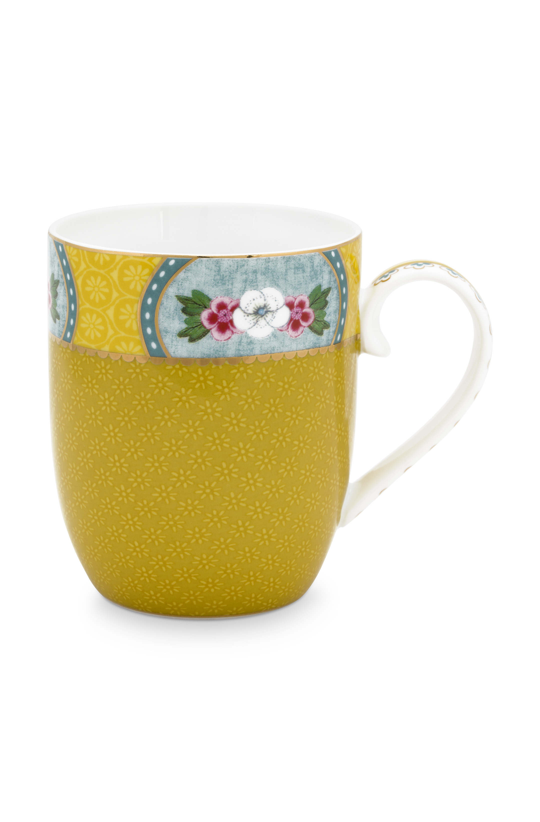 Pip Studio Blushing Birds Yellow Tasse Klein