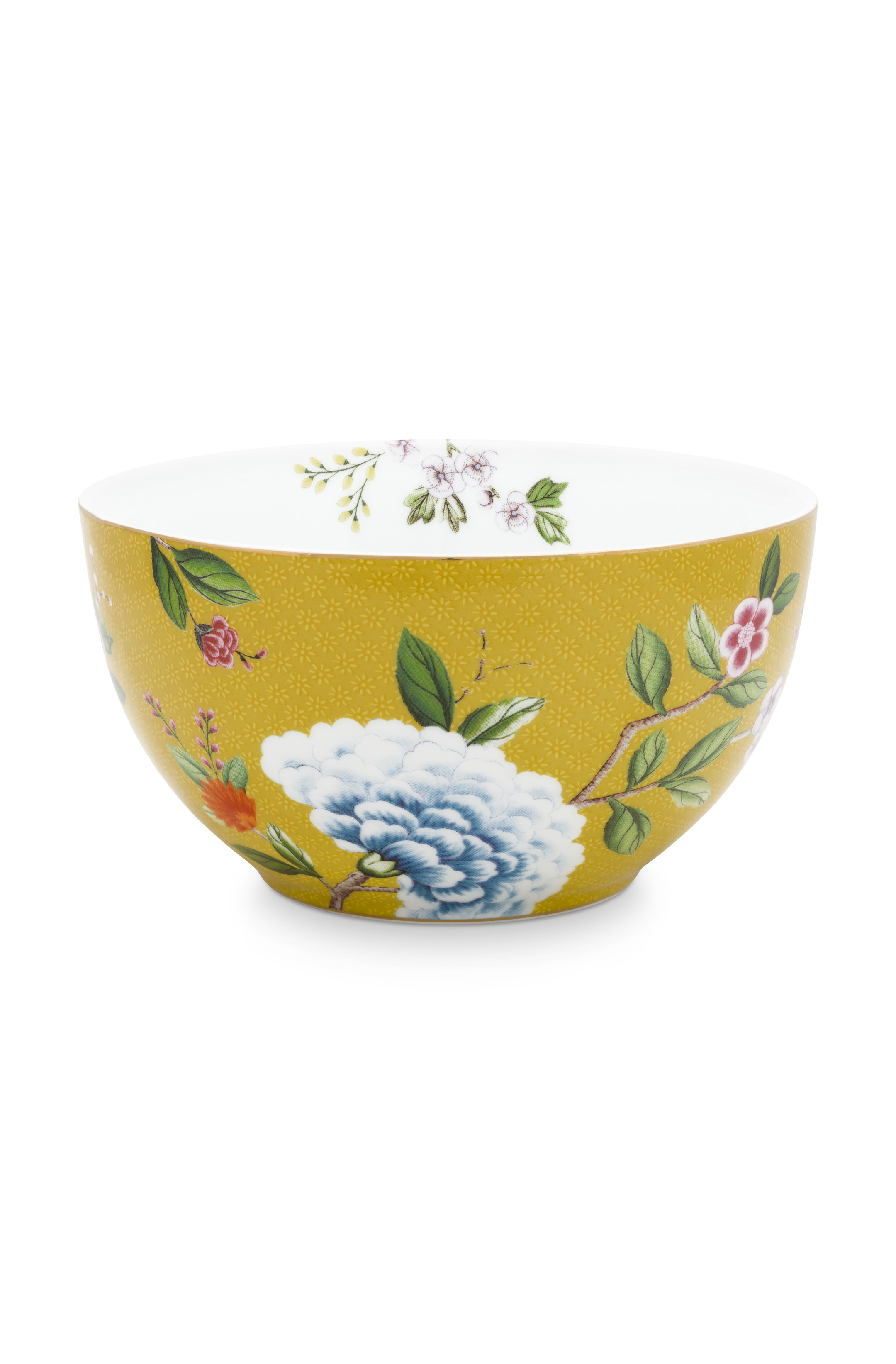 Pip Studio Blushing Birds Yellow Bowl (15cm)