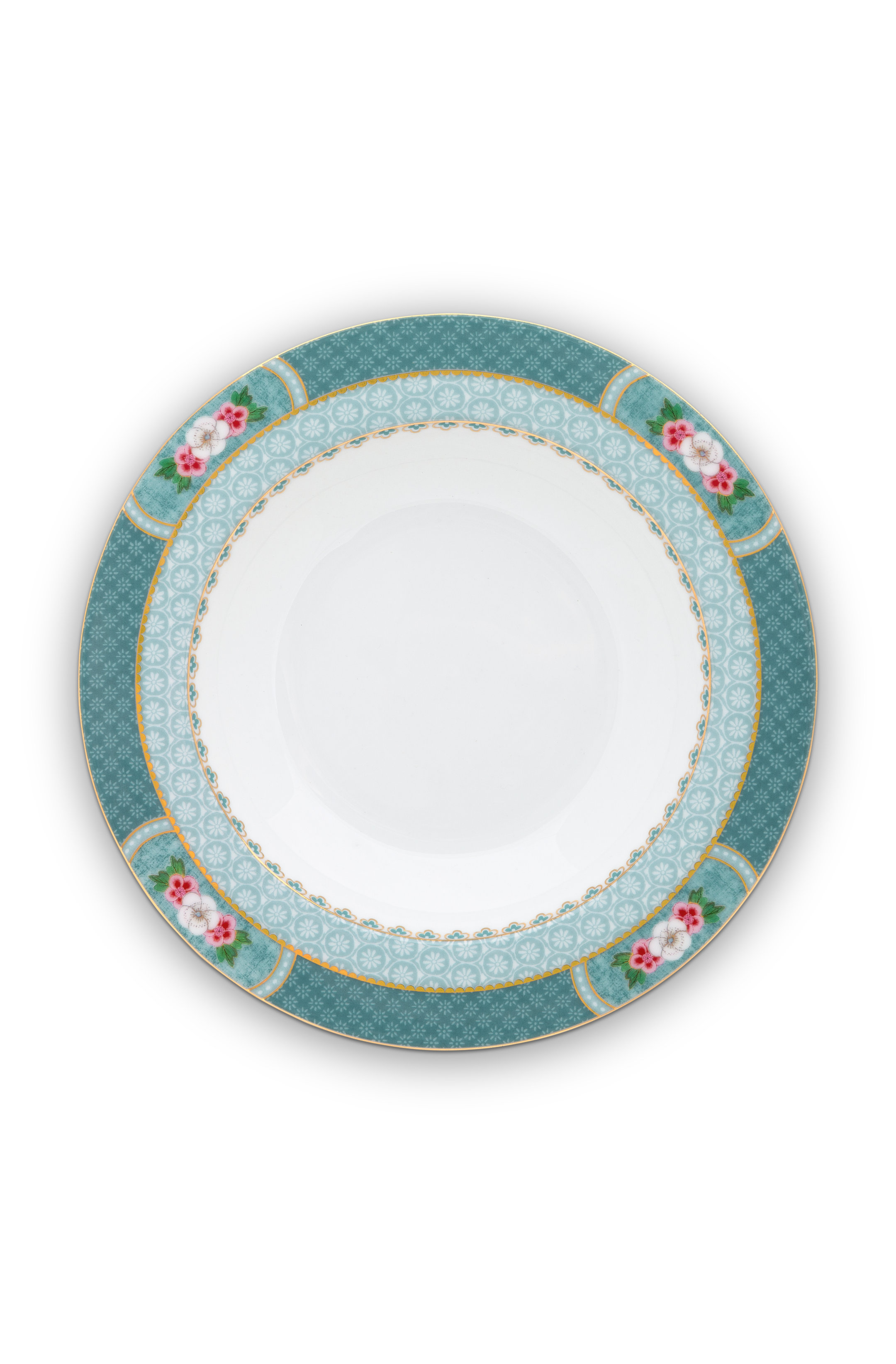 Pip Studio - Assiette à soupe bleue "Blushing Birds" (21,5 cm)