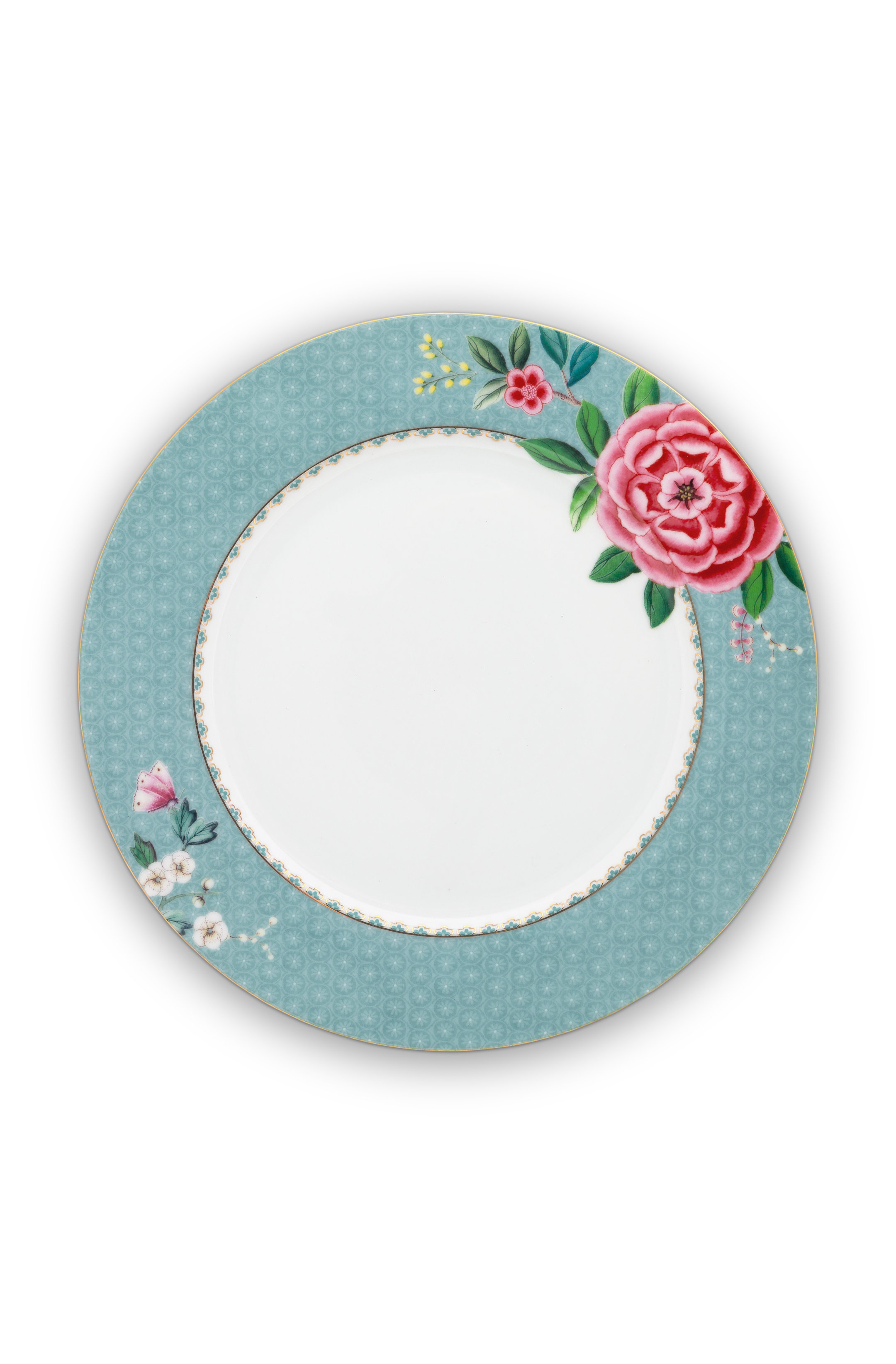 Pip Studio Assiette bleue "Blushing Birds" (26.5cm)