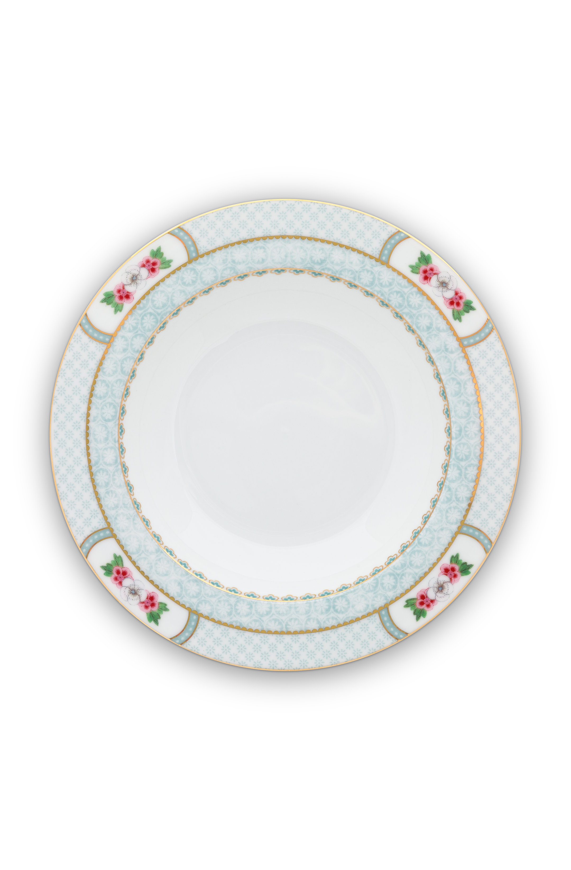 Pip Studio - Assiette à soupe blanche "Blushing Birds" (21,5 cm)