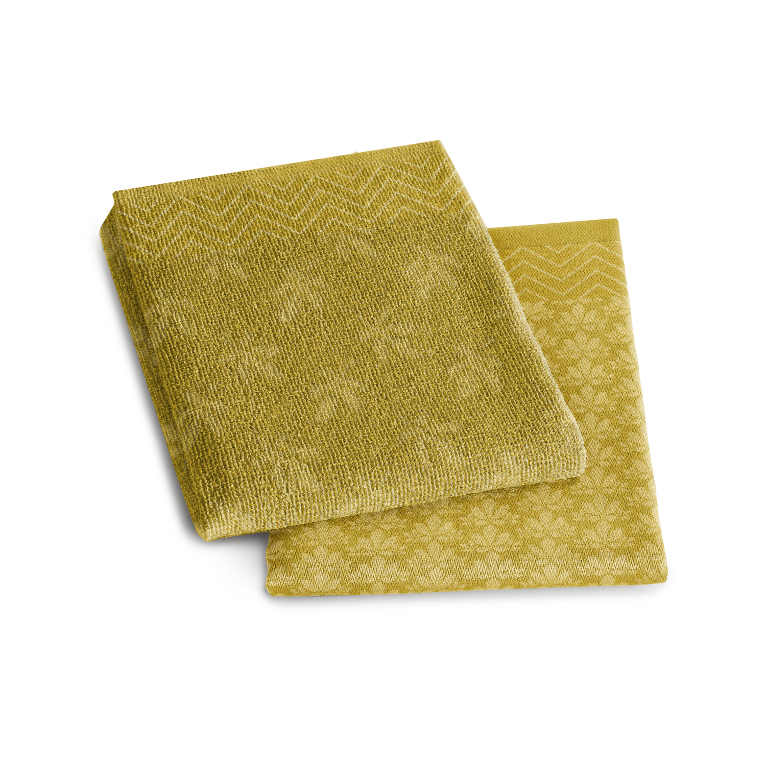 Tea Towel "Petals" ochre