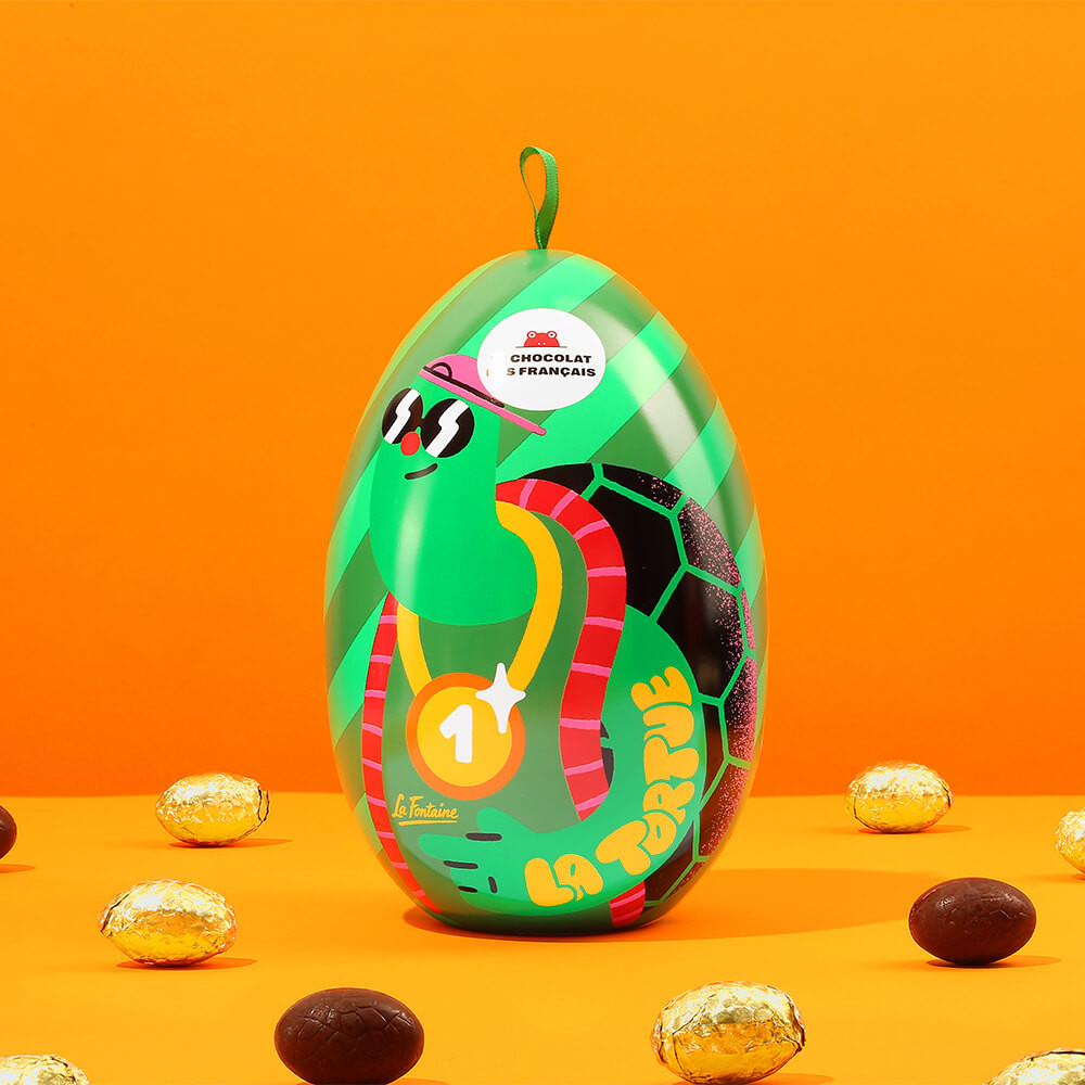 Oster-Eier aus Zartbitterschokolade