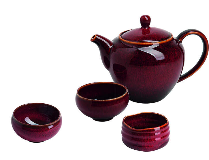 Teapot "Johanna" red (0.5 l)