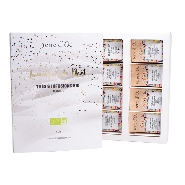 Juego de regalos con 48 bolsas de té de la colección de Navidad