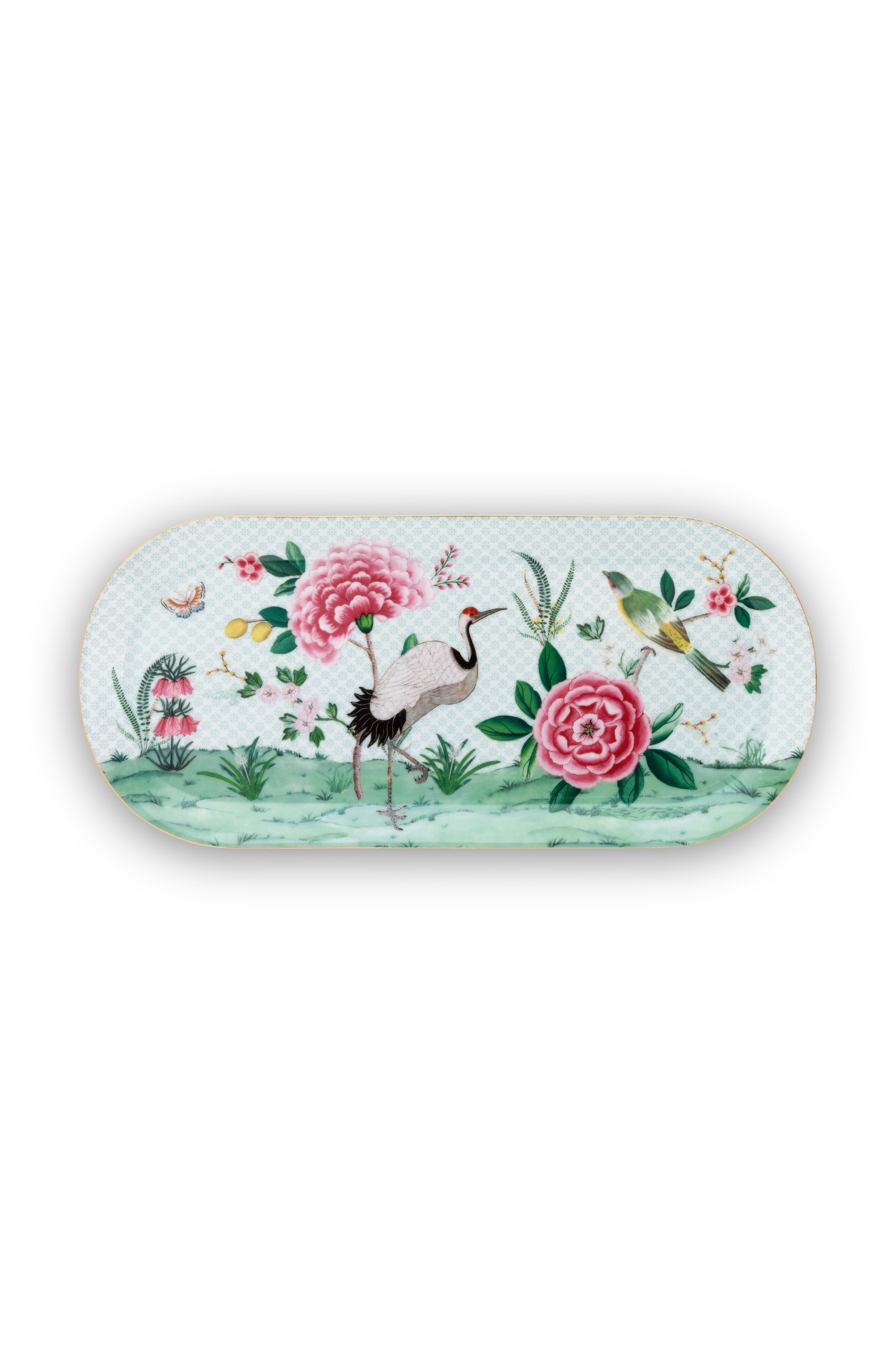 Pip Studio Blushing Birds White Rectangular Cake Plate