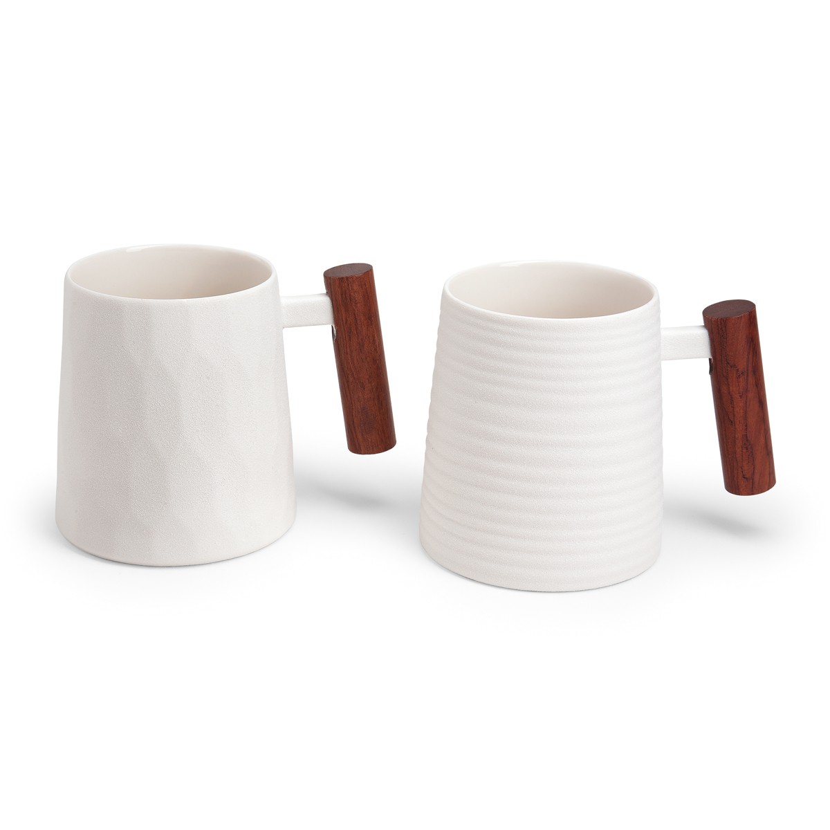 Mug with rosewood handle (fluted)