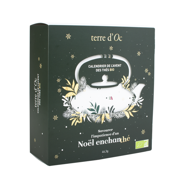 Weihnachtsgeschenkset mit 48 Teebeuteln Bio Tee und Rooibos