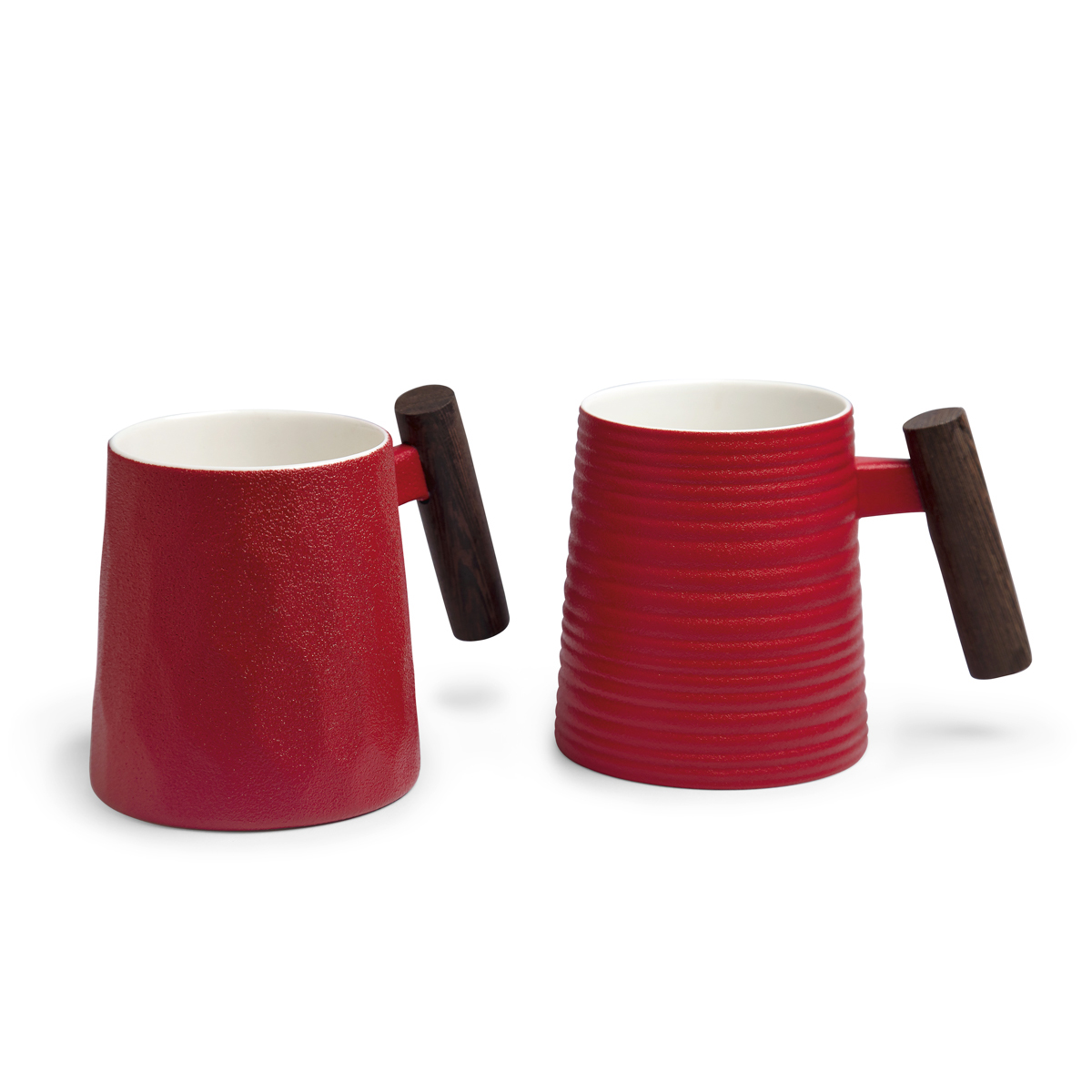 Mug with rosewood handle (fluted)