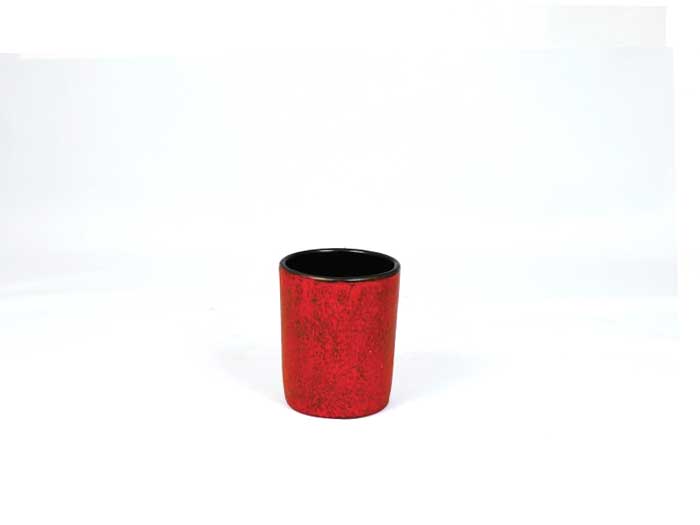 Cast iron mug red