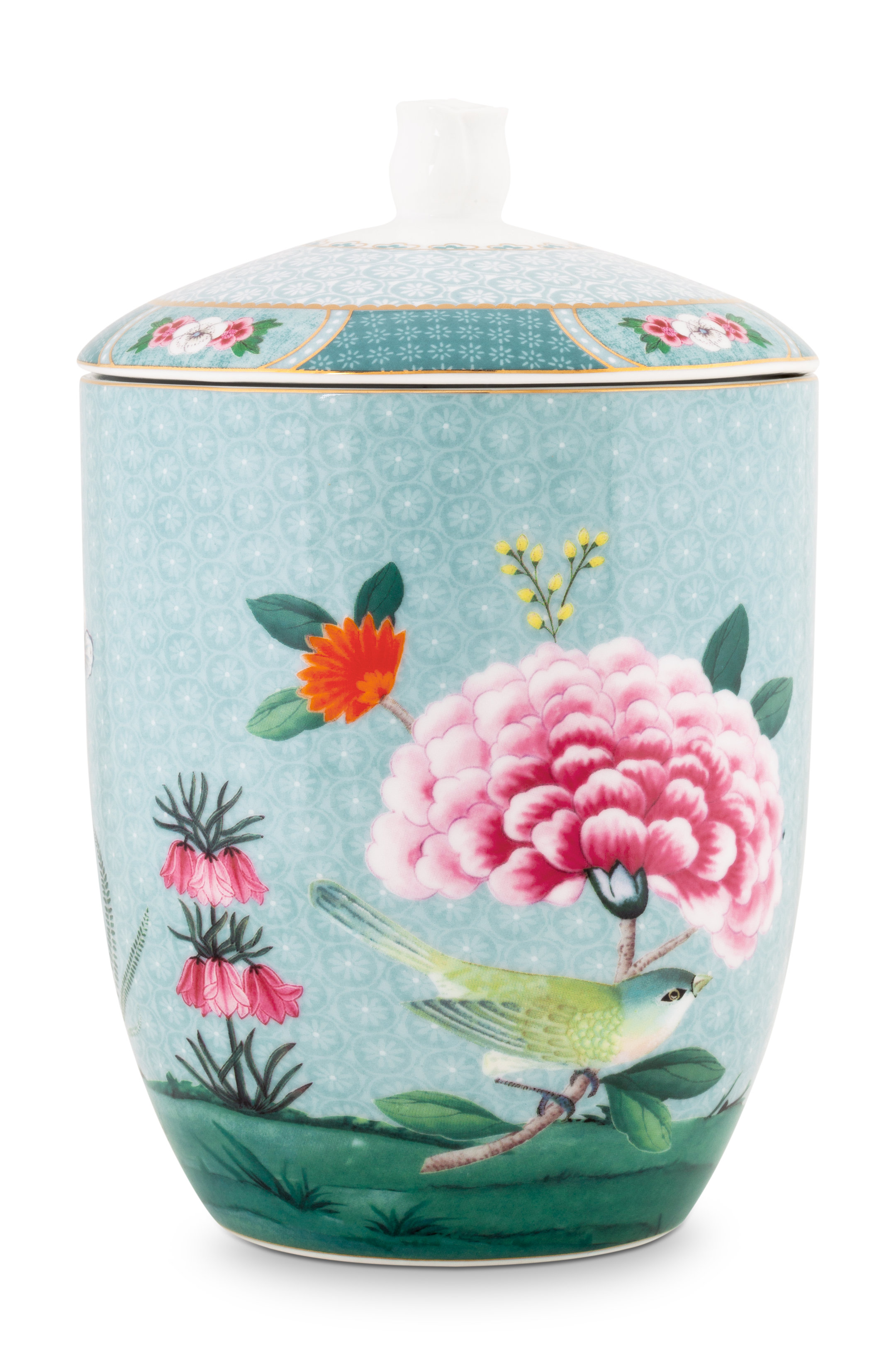 Pip Studio Blushing Birds Blue Storage Jar