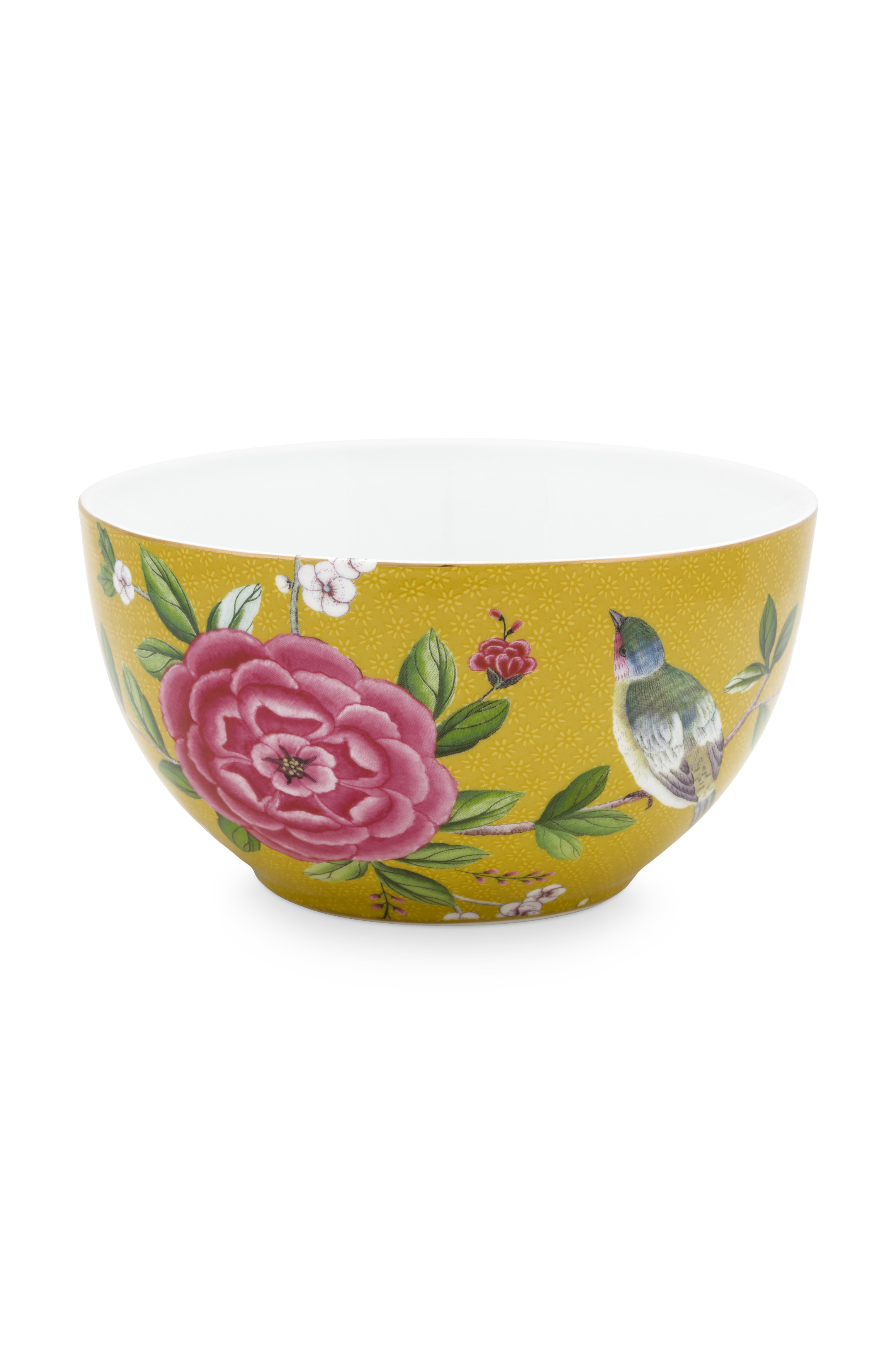 Pip Studio Blushing Birds Yellow Bowl (15cm)