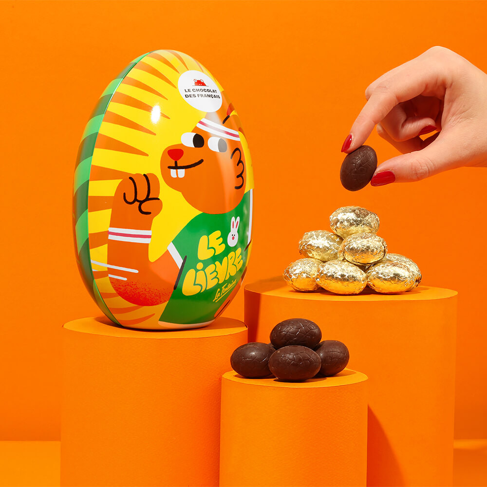 Oster-Eier aus Zartbitterschokolade