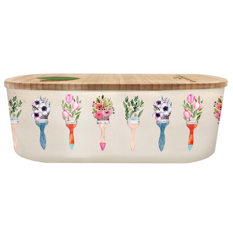 Bioloco Plant Lunchbox Oval - Flower Brushes