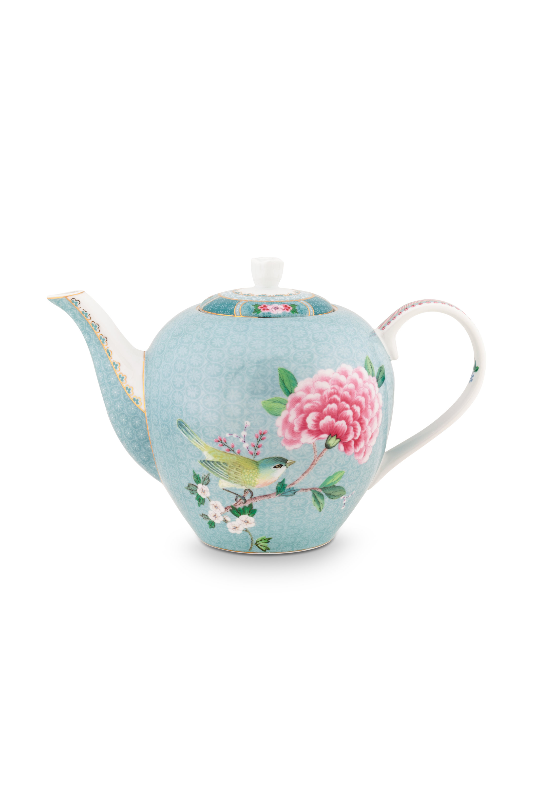 Théière, tisane, tasse porcelaine Art de la table 2 en 1 AMBIENTE BIRD &  BLOSSOM