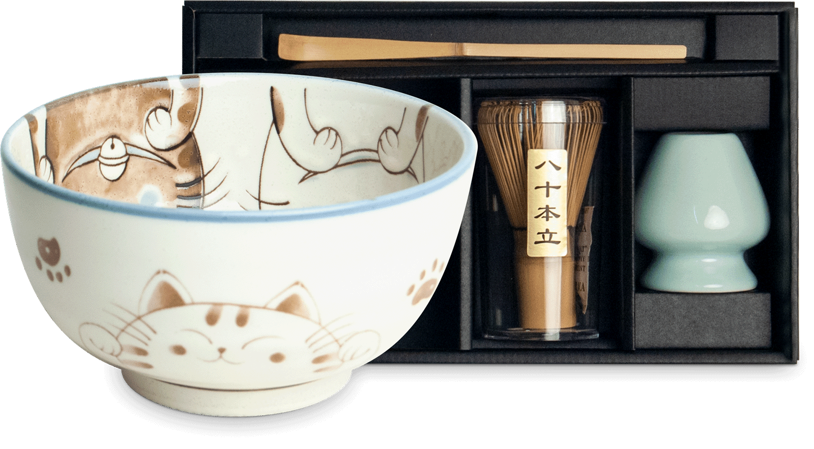 Geschenkbox Matcha-Set „Akai Neko“ 