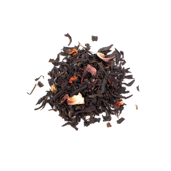 Organic black tea with strawberry from Lot-et-Garonne