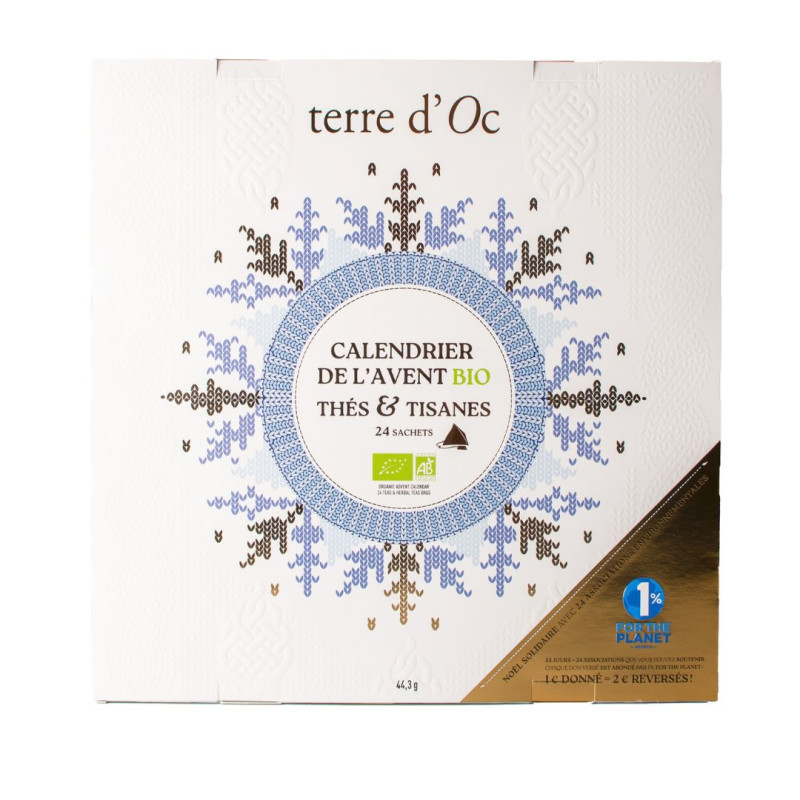 Adventskalender mit Bio-Tees und Kräutertees