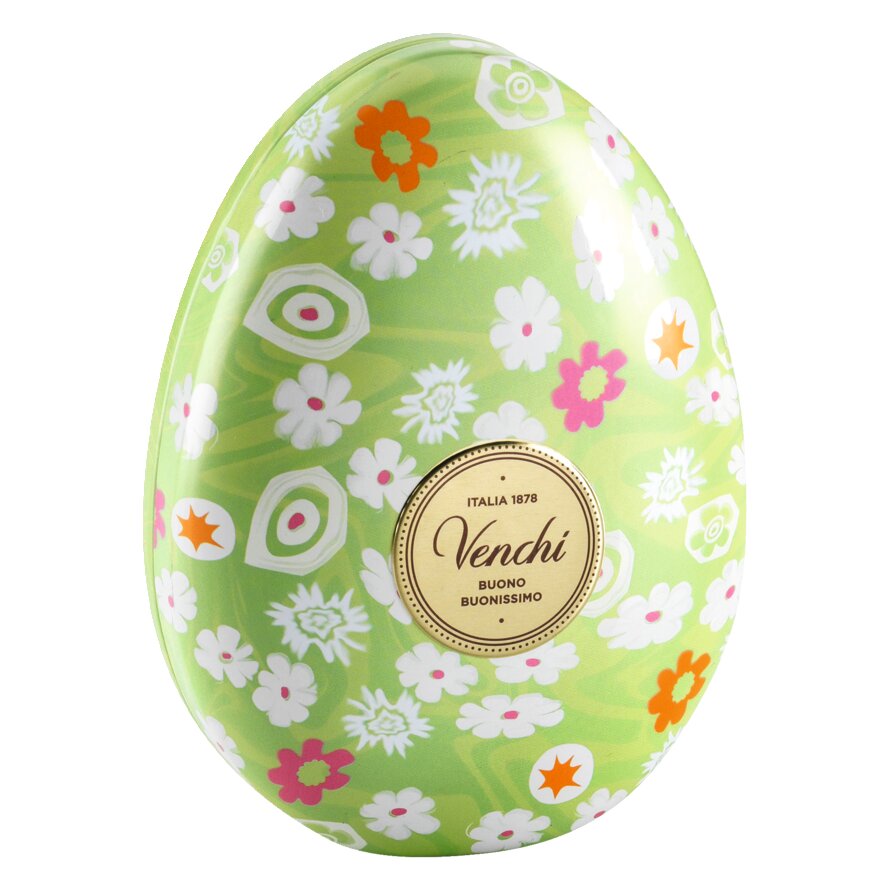 Chocolate in Easter egg  metal can