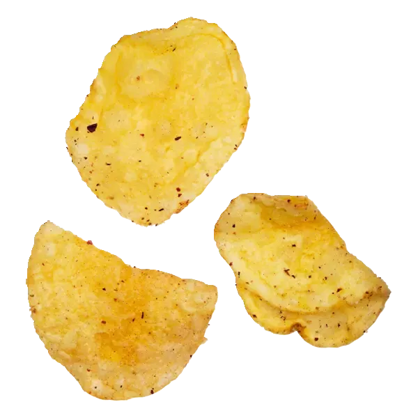 Chips de pommes de terre aromatisées à la rose 