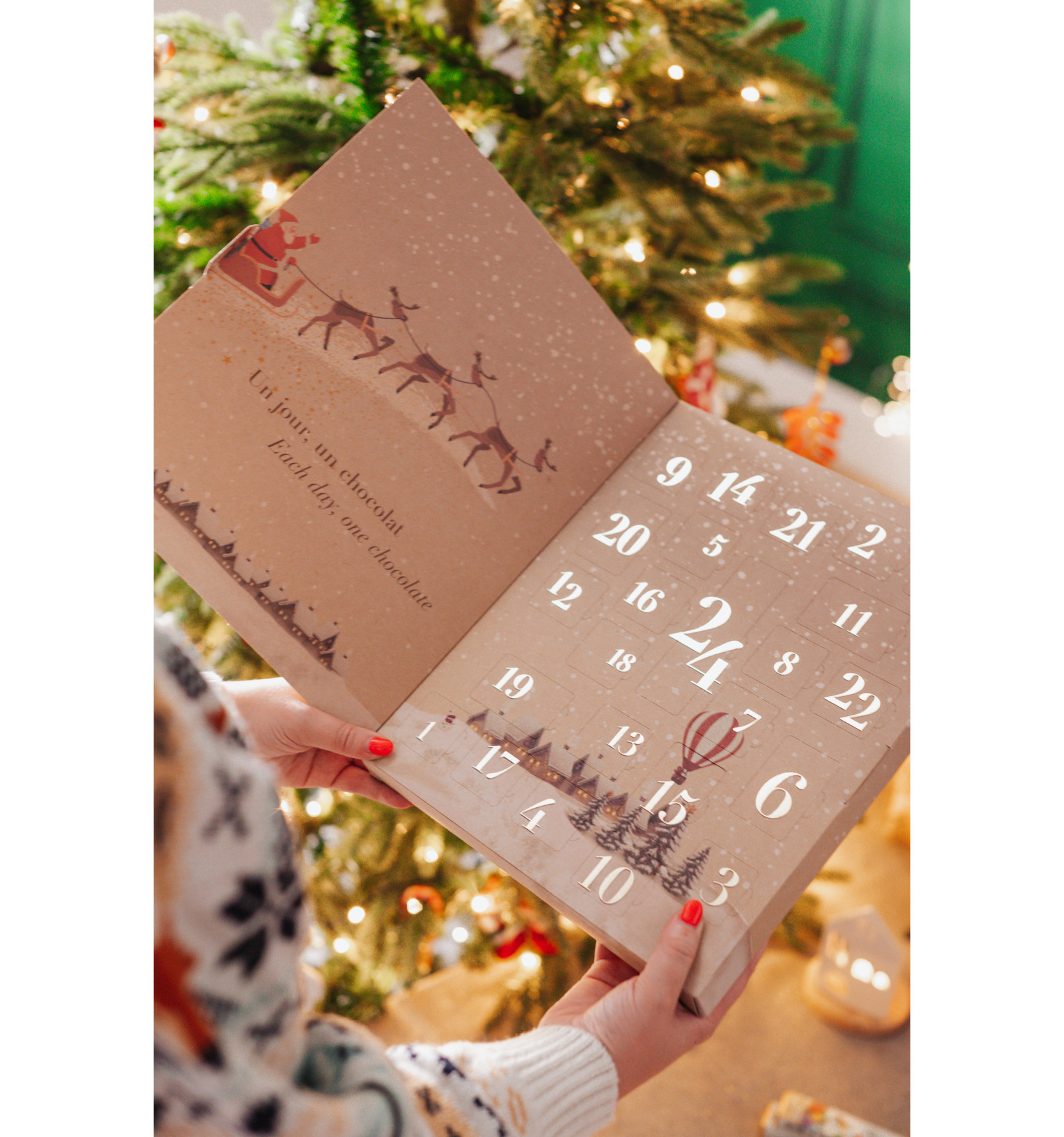 Adventskalender mit 24 Pralinen Adventskalender mit 24 Pralinen