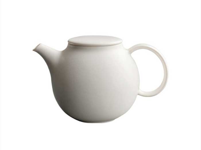 "Pebble" Teapot from Kinto white (0,5 l)