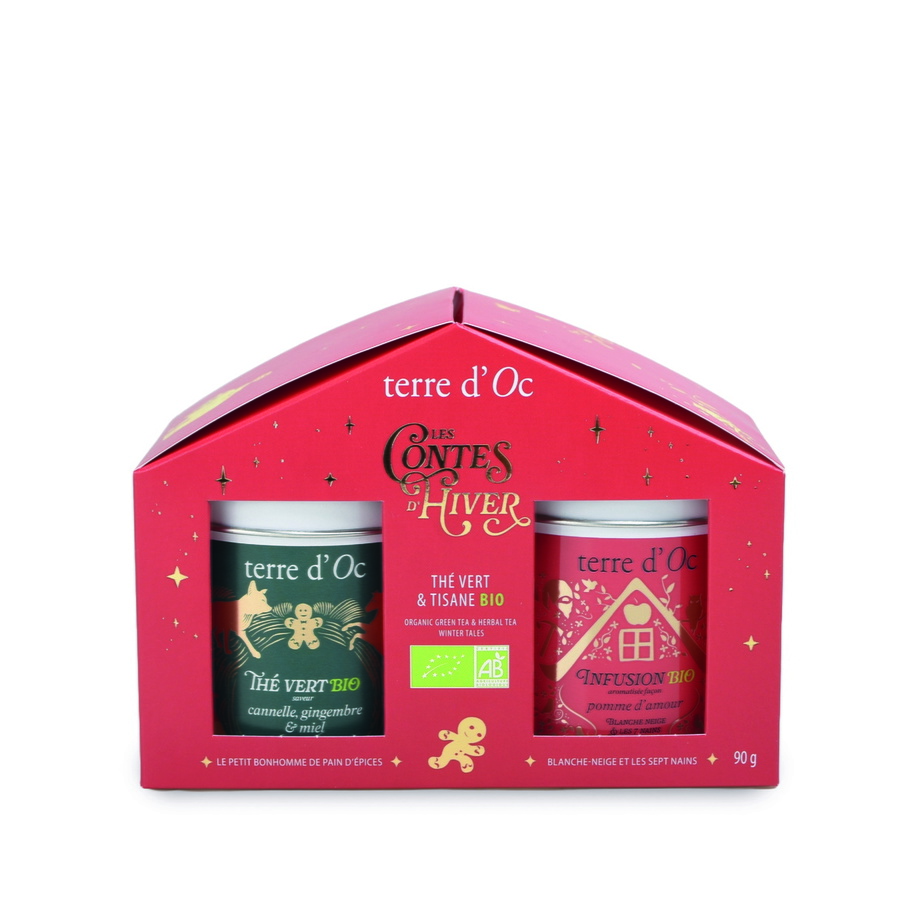 Weihnachtsduo Bio-Grüntee und Bio-Früchtetee 90 g