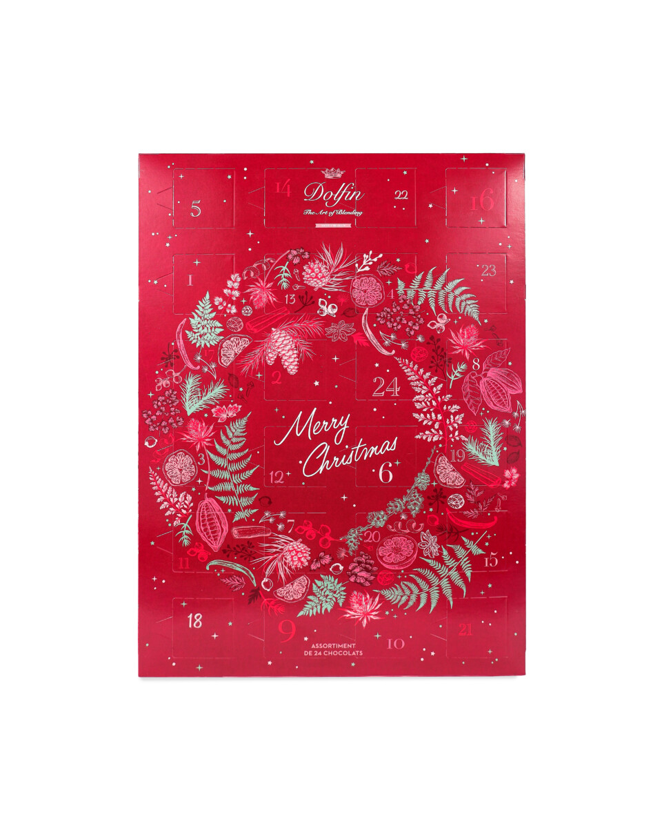 Schokoladen Adventskalender – Weihnachtskranz							