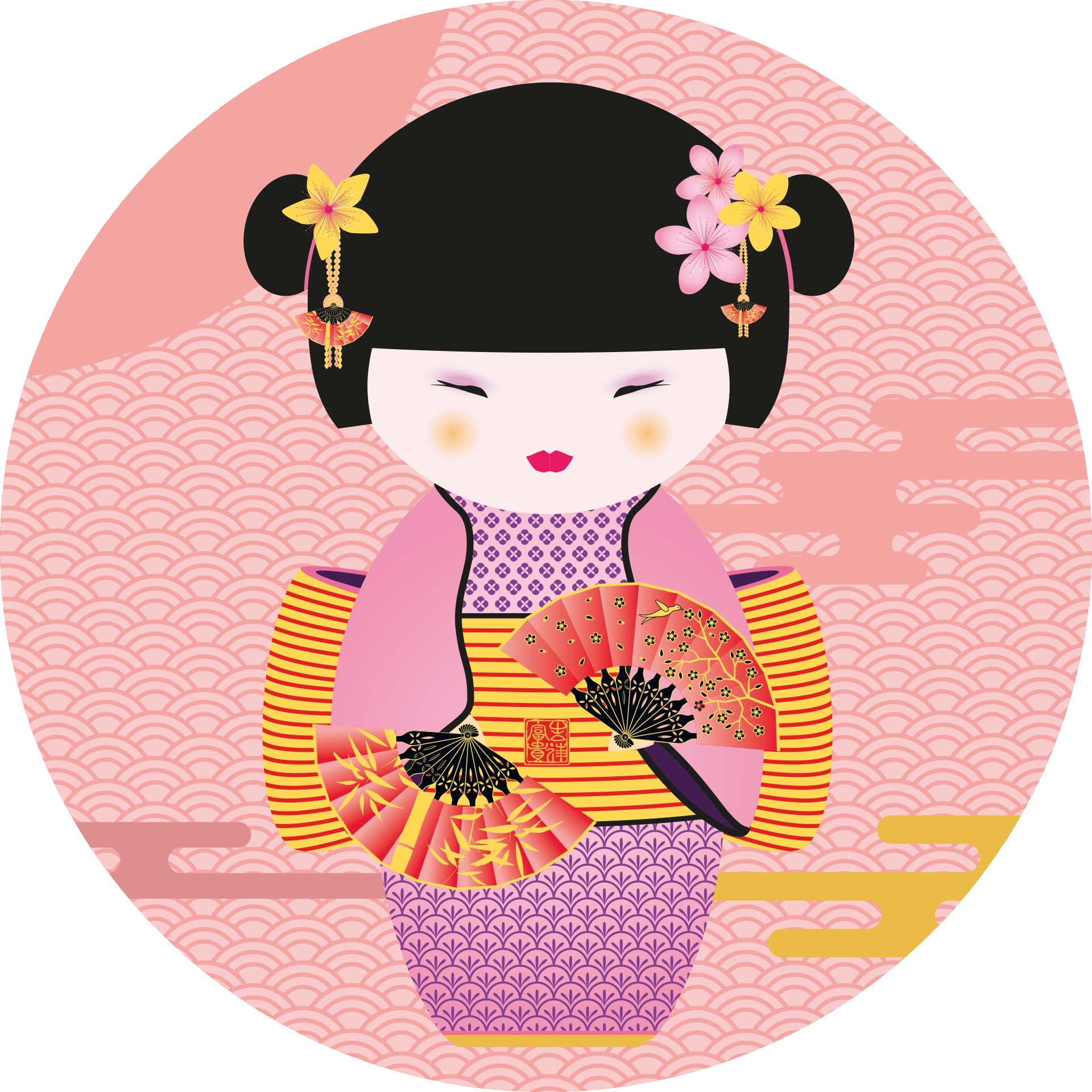 Geisha (pink) 